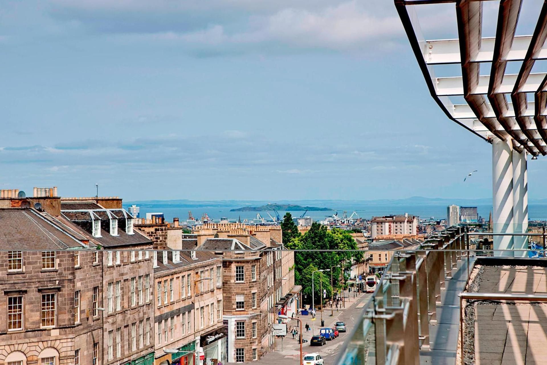 new town terrace suite, studio suite, 1 king, new town view, city view, terrace level, terrace