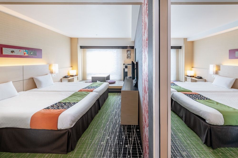Connecting Japanesque Twin Room(4 Single Beds and 2 Futon), Non Smoking
