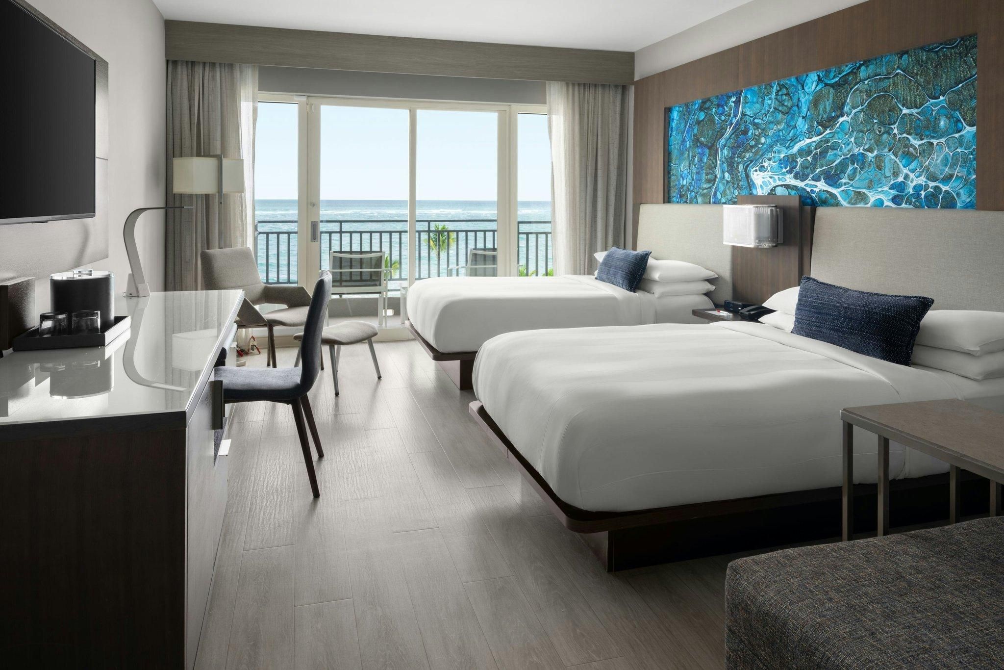 Guest Room, 2 Double, Ocean View, Cabana Building