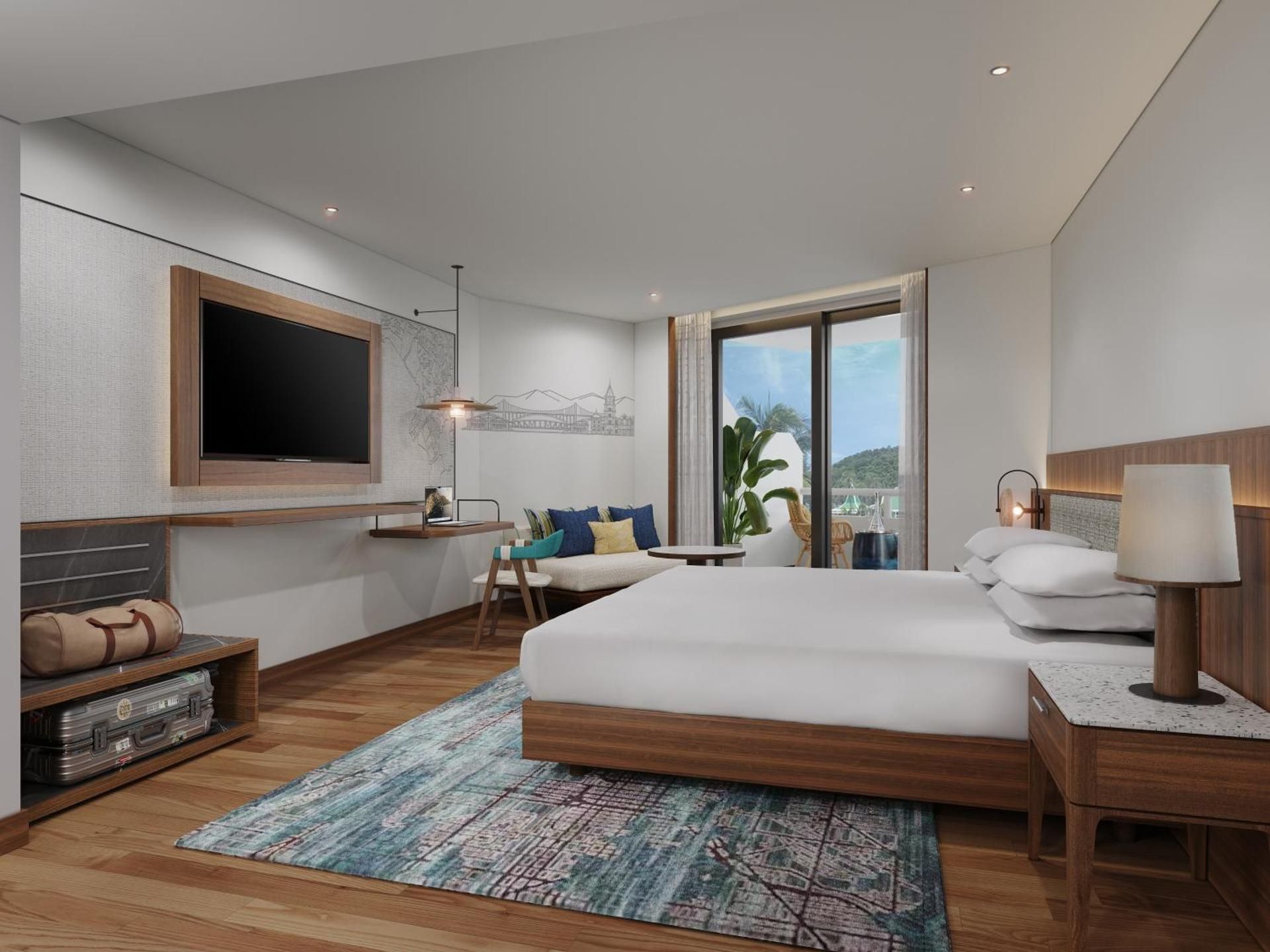 Premium, Guest room, 1 King, Pool view