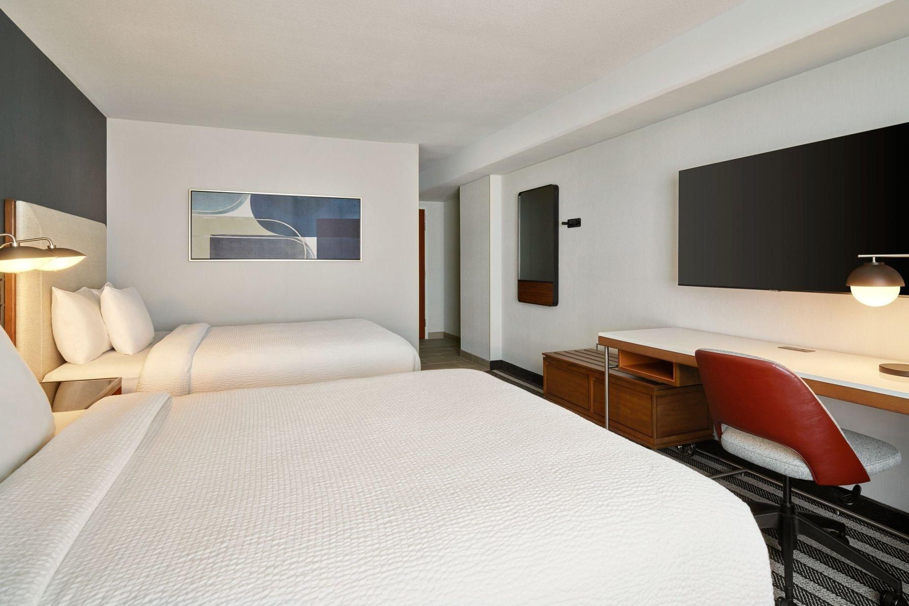 Deluxe Guest room, 2 Queen, High floor