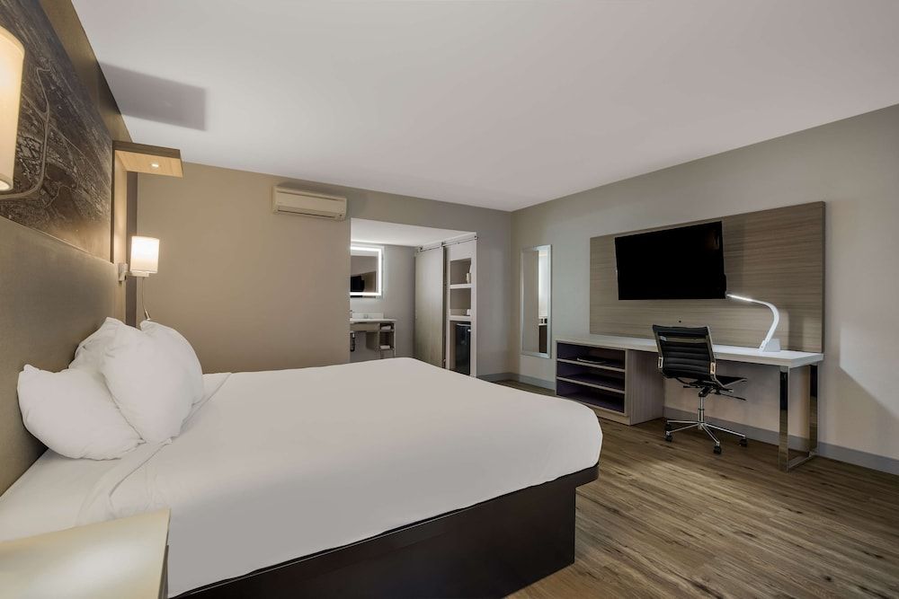 Standard Room, 1 King Bed, Non Smoking, Refrigerator (Freeway Side)