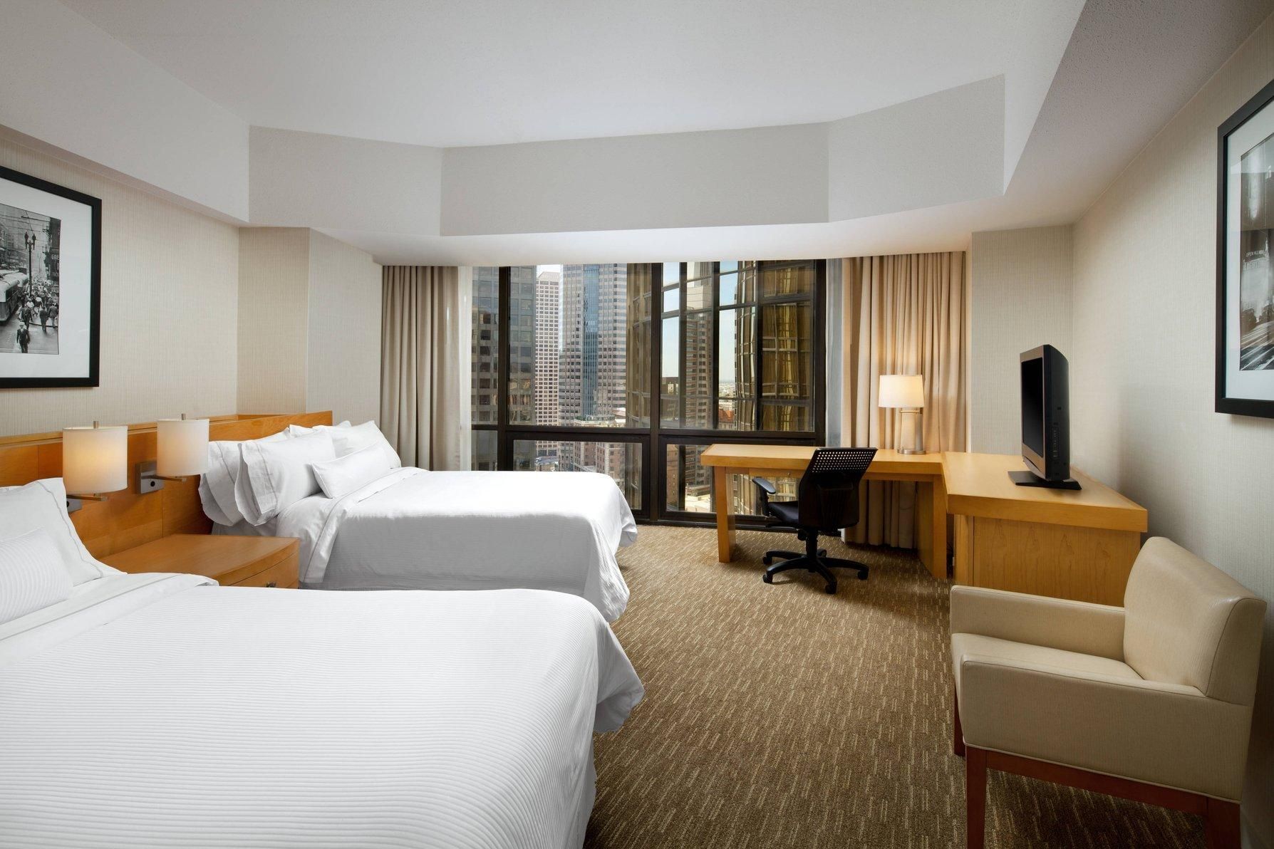 Larger Guest room, 2 Double, City view, Center Tower