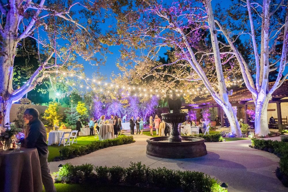 Outdoor banquet area