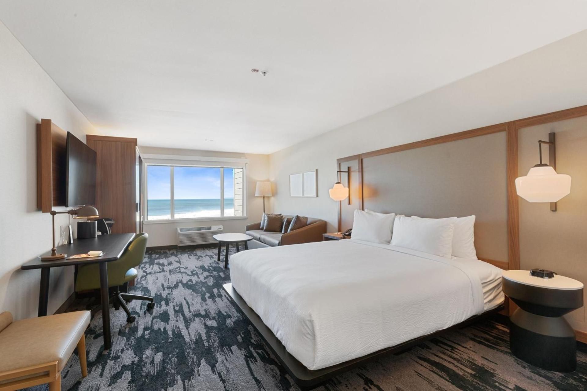 King Suite with Sofa Bed and Partial Ocean View