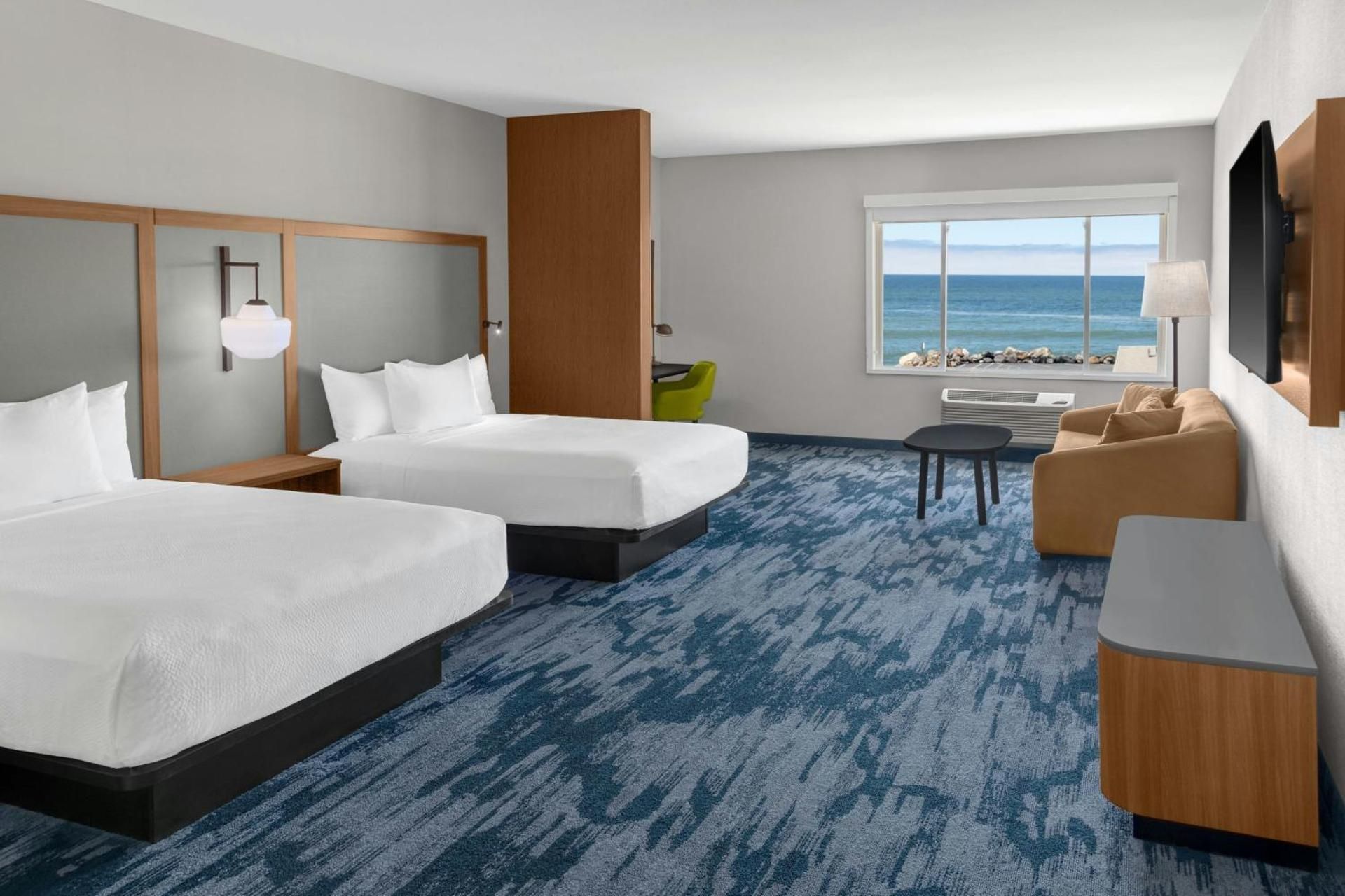 Suite, 2 Queen, Sofa bed, Partial ocean view