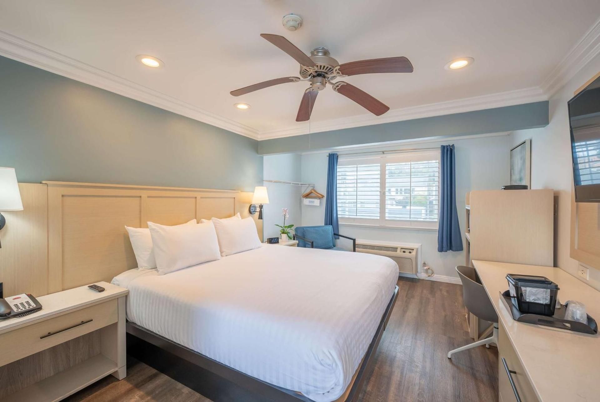 King Room with Roll-In Shower - Mobility/Hearing Accessible - Non-Smoking
