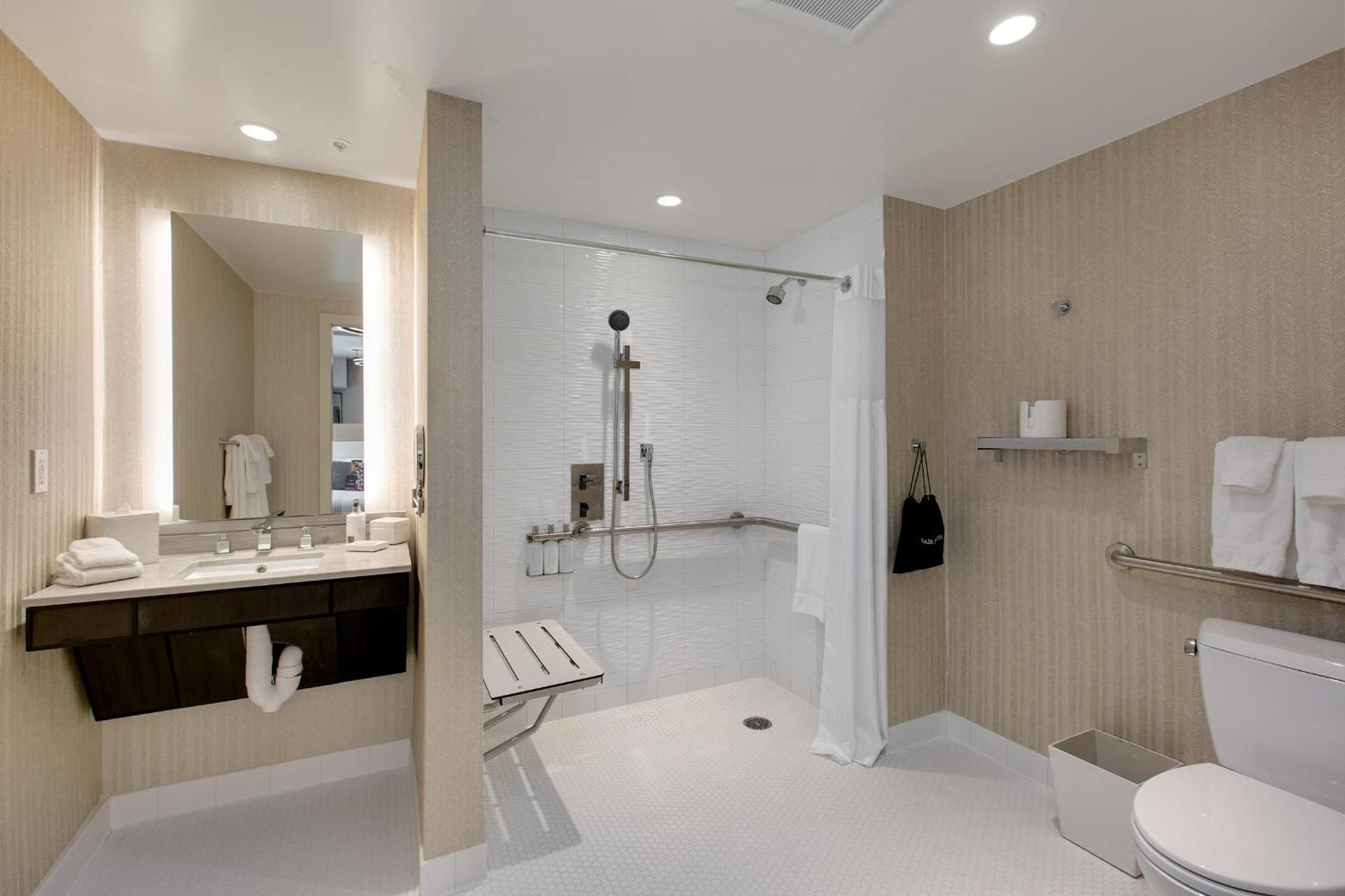 B1 - Mobility Accessible - Deluxe Queen & Roll-In Shower