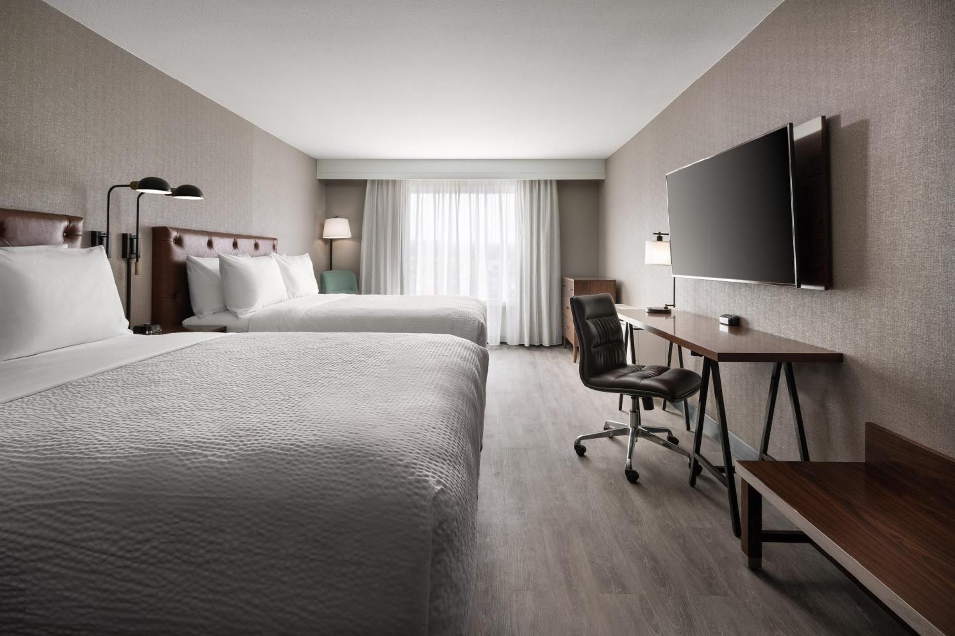 Queen Room with Two Queen Beds and Adapted Tub - Mobility and Hearing Accessible