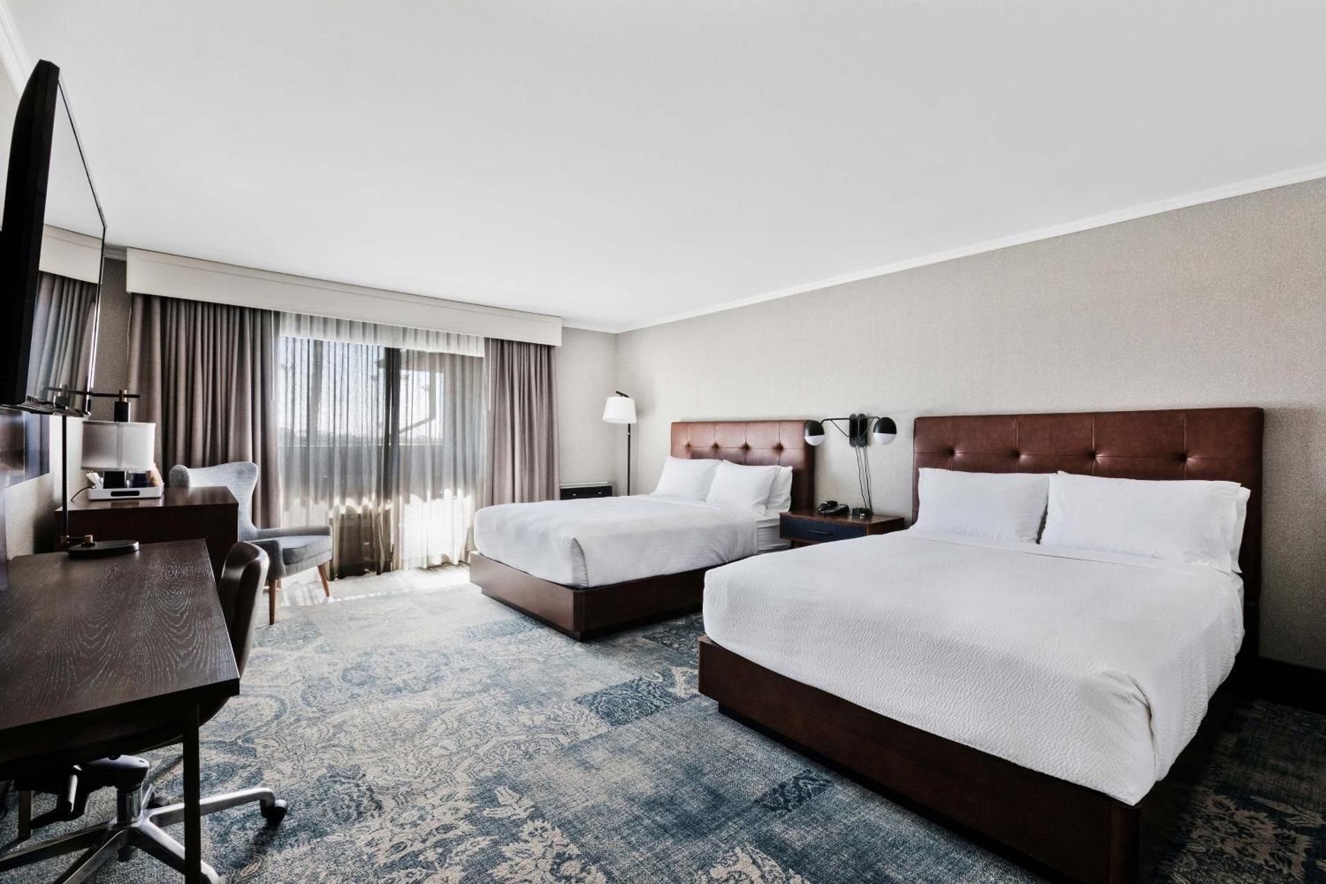 Queen Room with Two Queen Beds and Roll-in Shower - Mobility and Hearing Accessible