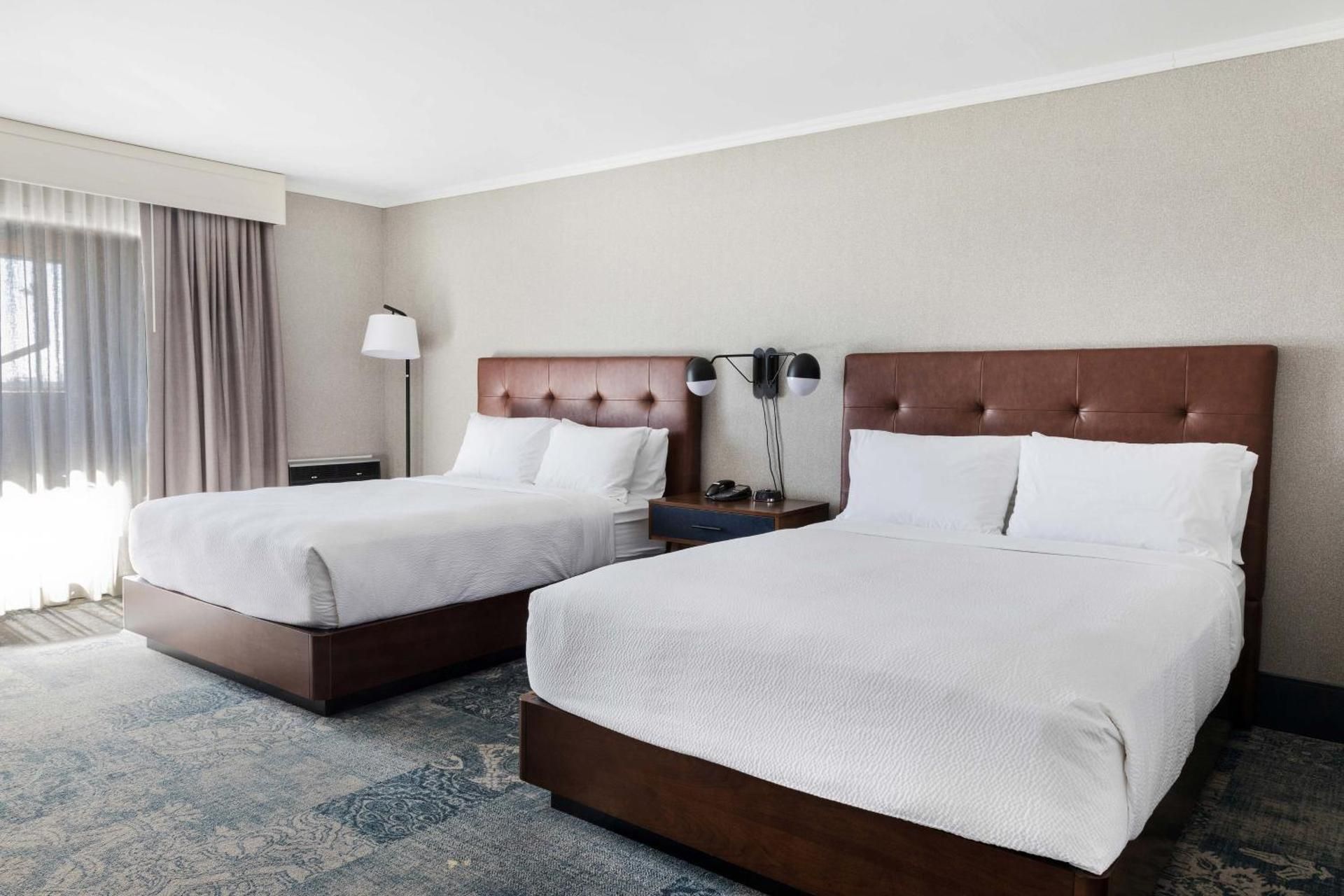 Queen Room with Two Queen Beds and Roll-in Shower - Mobility and Hearing Accessible