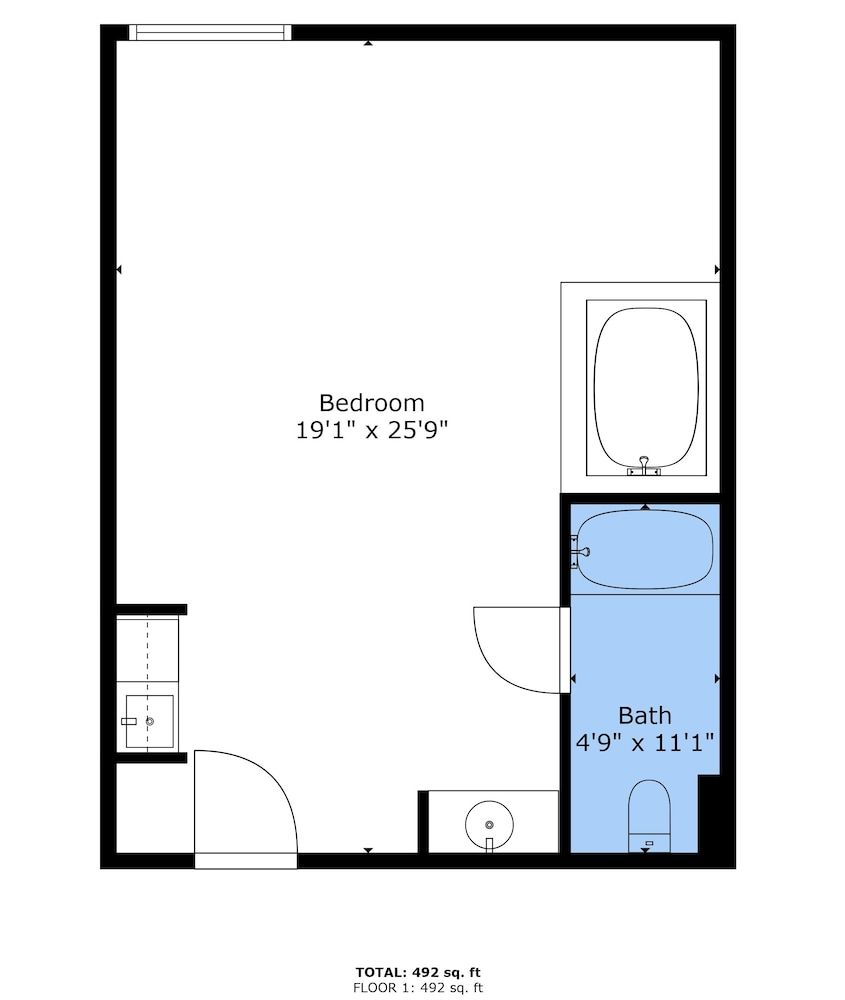 Room layout blue print