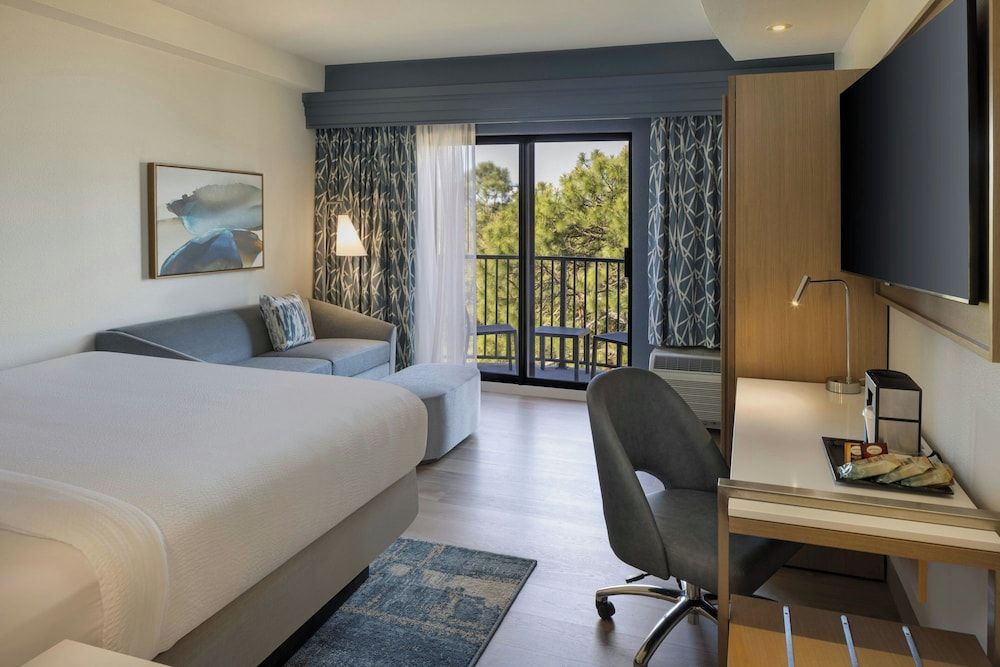 Room, 1 King Bed with Sofa bed, Non Smoking, Balcony (Mobility Accessible, Roll-in Shower)