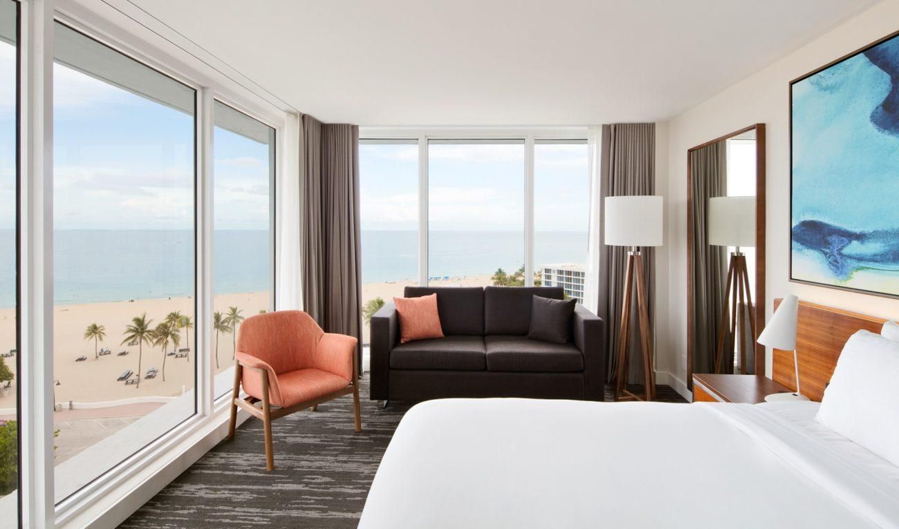 Junior Suite Ocean View King Bed Room and Queen Sofa bed