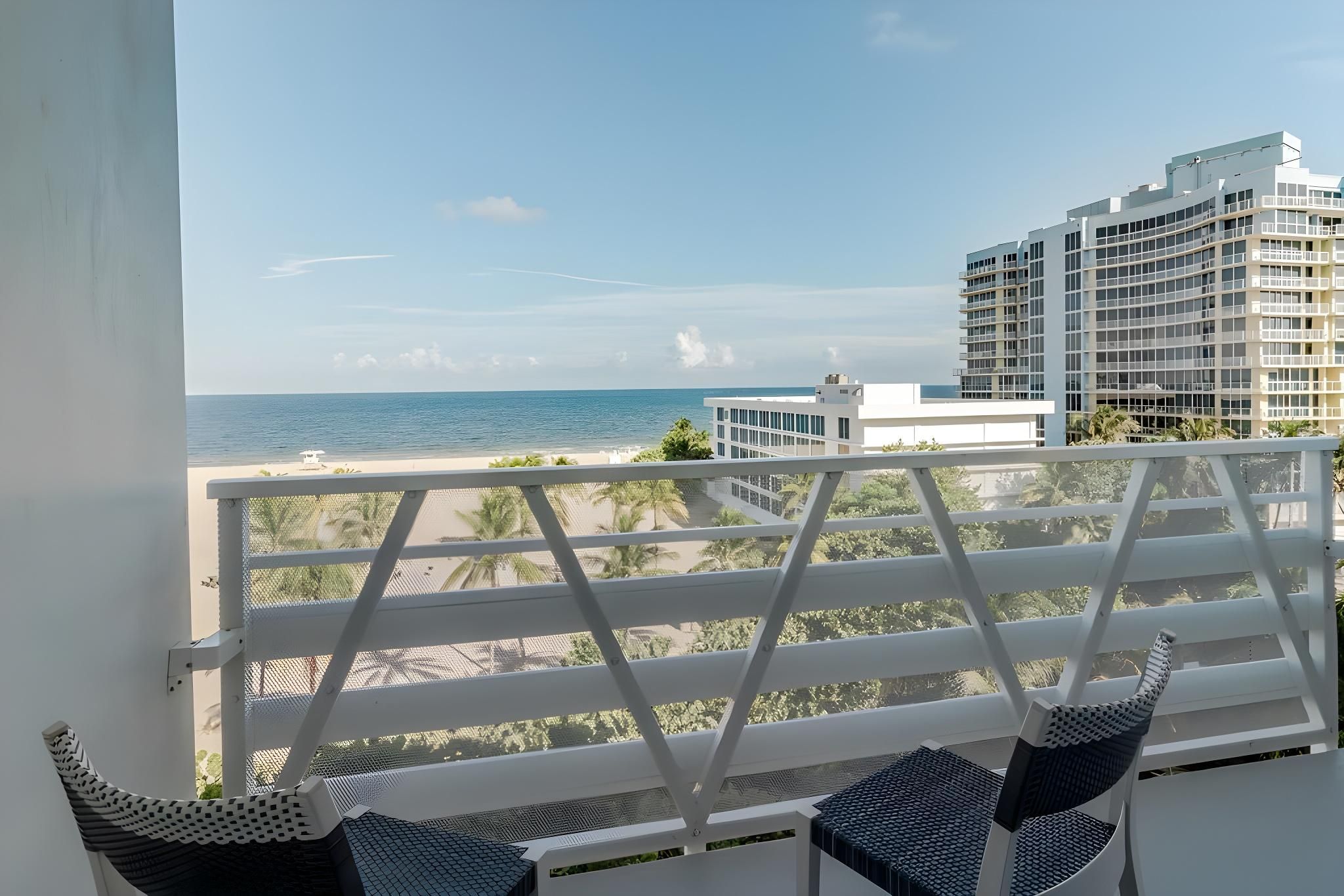Ocean Front Two Double Beds Balcony