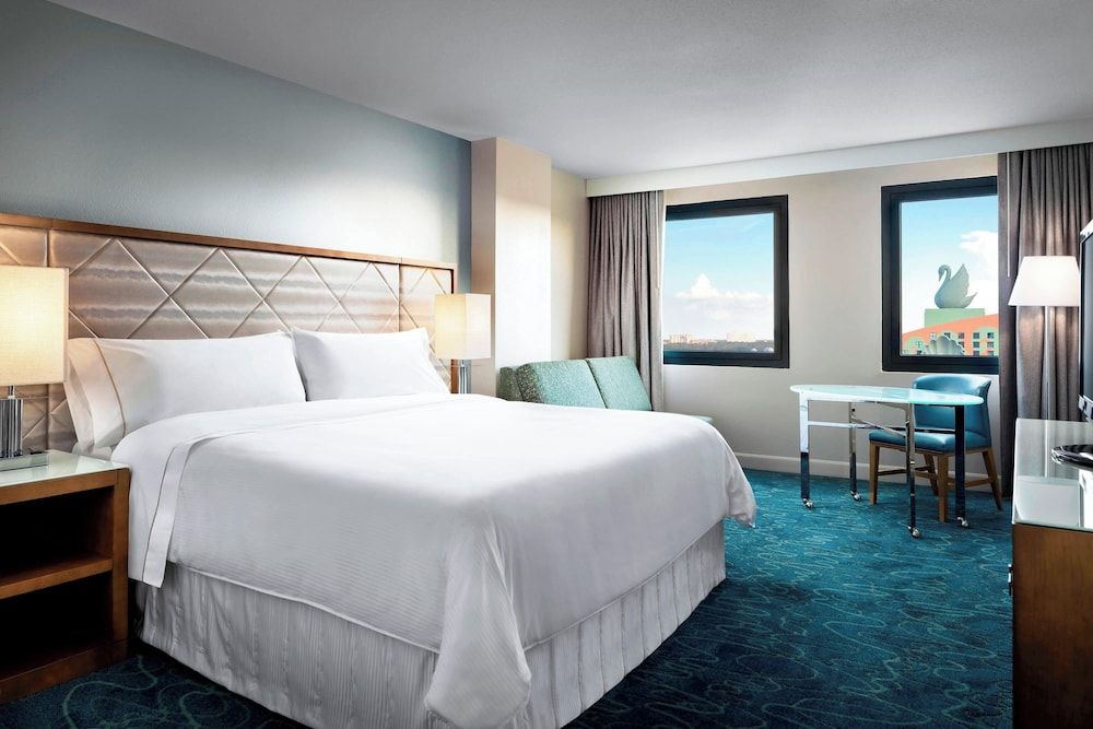 Walt Disney World Dolphin Traditional Room, 1 King Bed with Sofa bed, Resort View 3