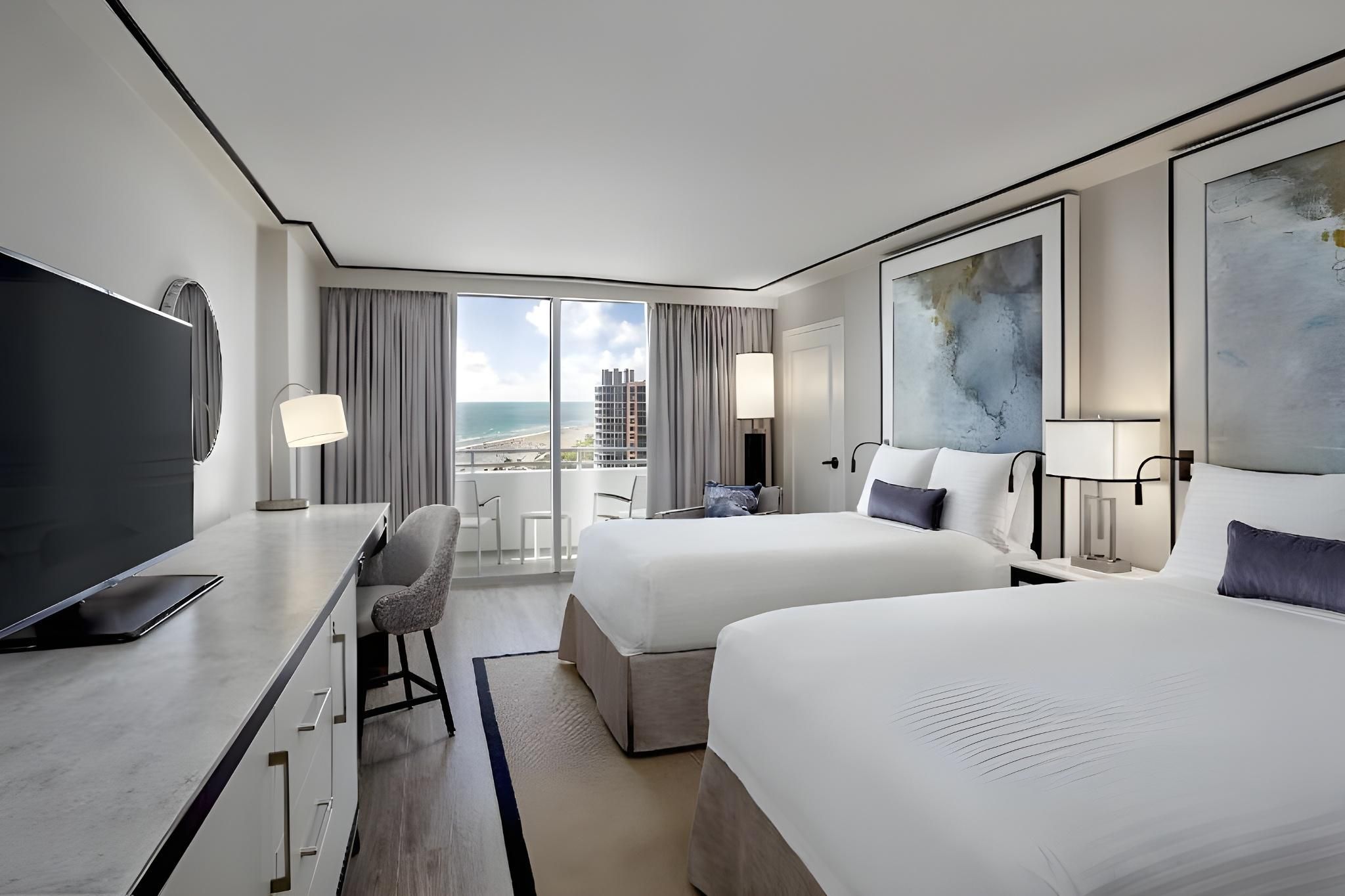 Ocean View Balcony 2 Double Beds