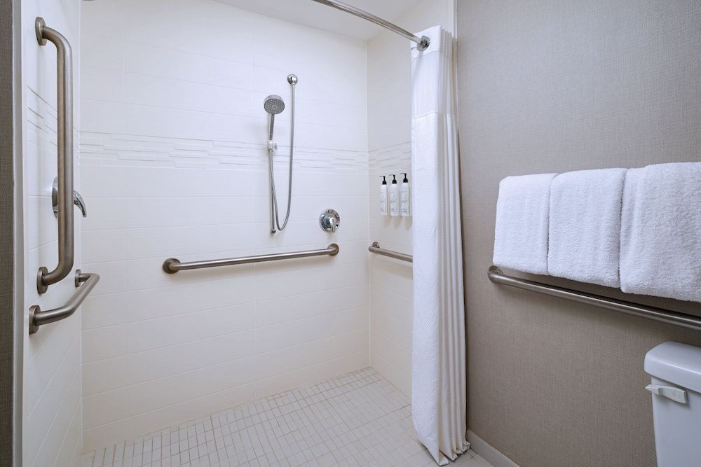 Studio, 1 Queen Bed with Sofa bed (Mobility/Hearing Access, Roll-In Shwr)
