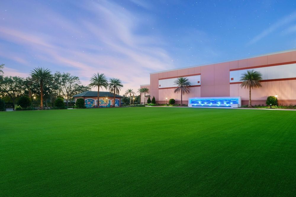 Outdoor banquet area