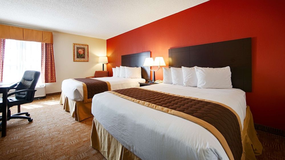 Standard Room, 2 Queen Beds, Non Smoking, Refrigerator & Microwave
