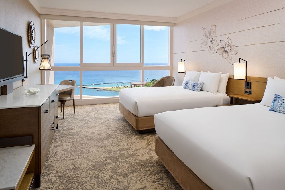 Prince Waikiki Ocean View Suite 1 Bedroom 2 Queen Beds
