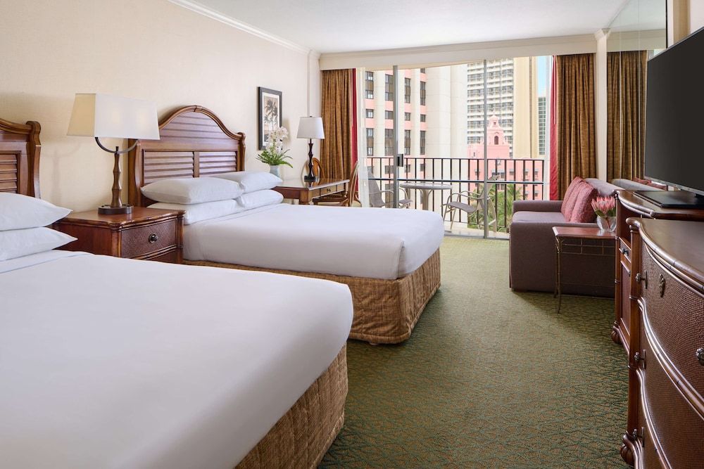 Room, 2 Double Beds, Mobility Accessible, Partial Ocean View