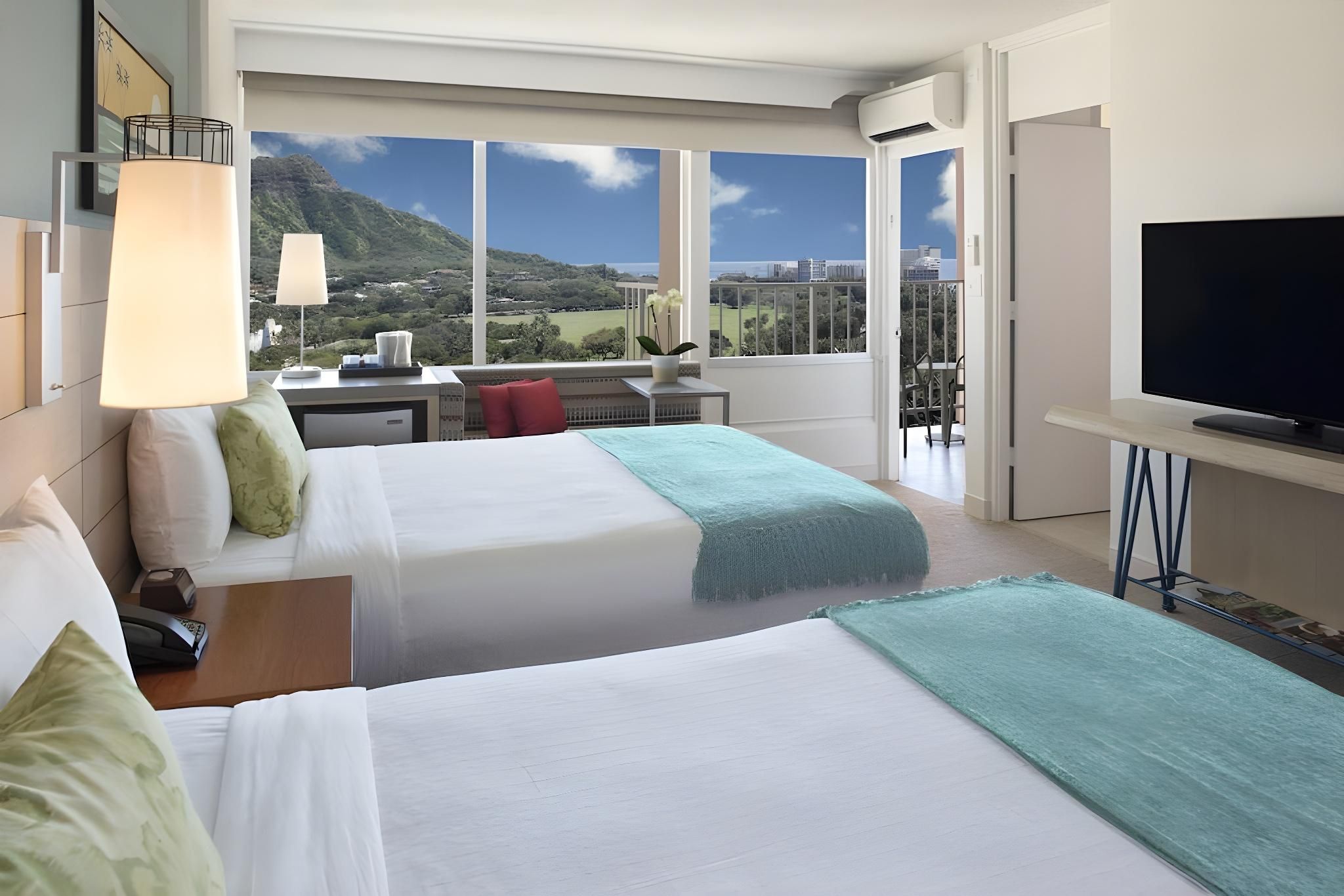 Queen Kapiolani Hotel Diamond Head View Balcony - Queen Queen