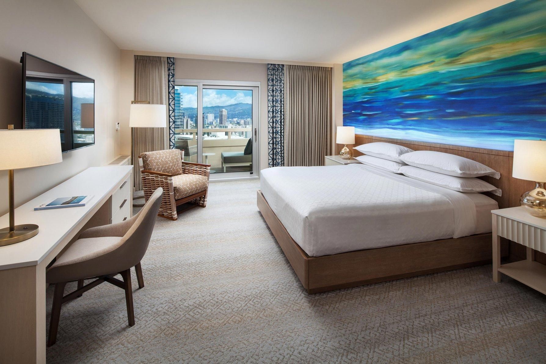 Partial Ocean King, Guest room, 1 King, Partial ocean view
