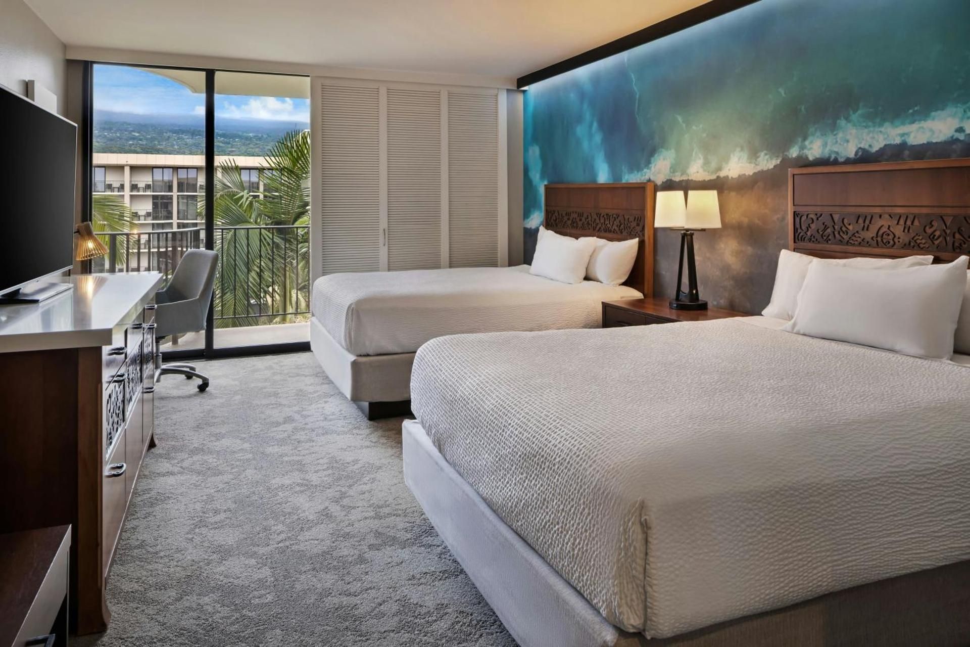 Guest room, 2 Queen, Resort view, Balcony