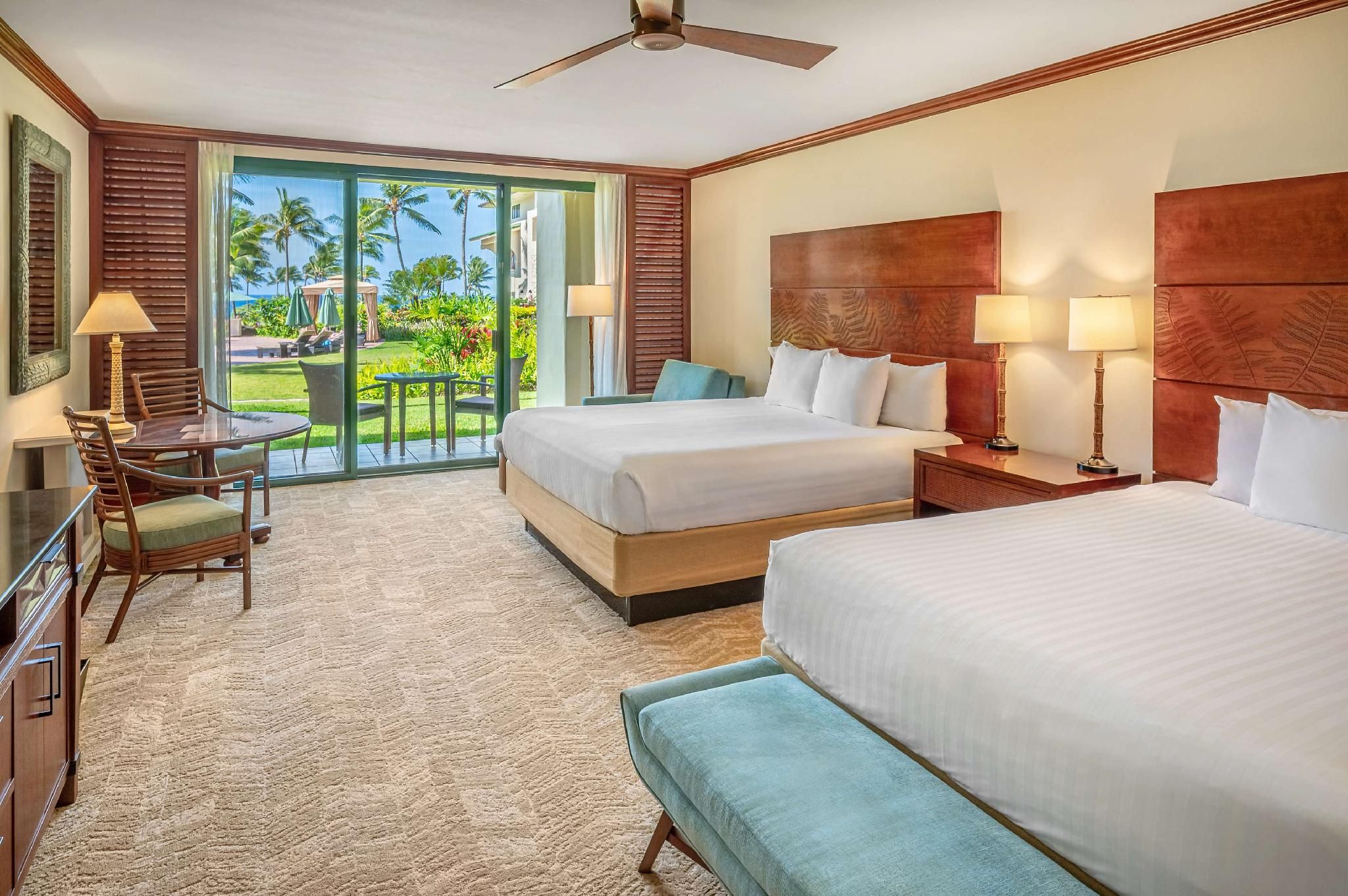 2 Queen Beds Partial Ocean View