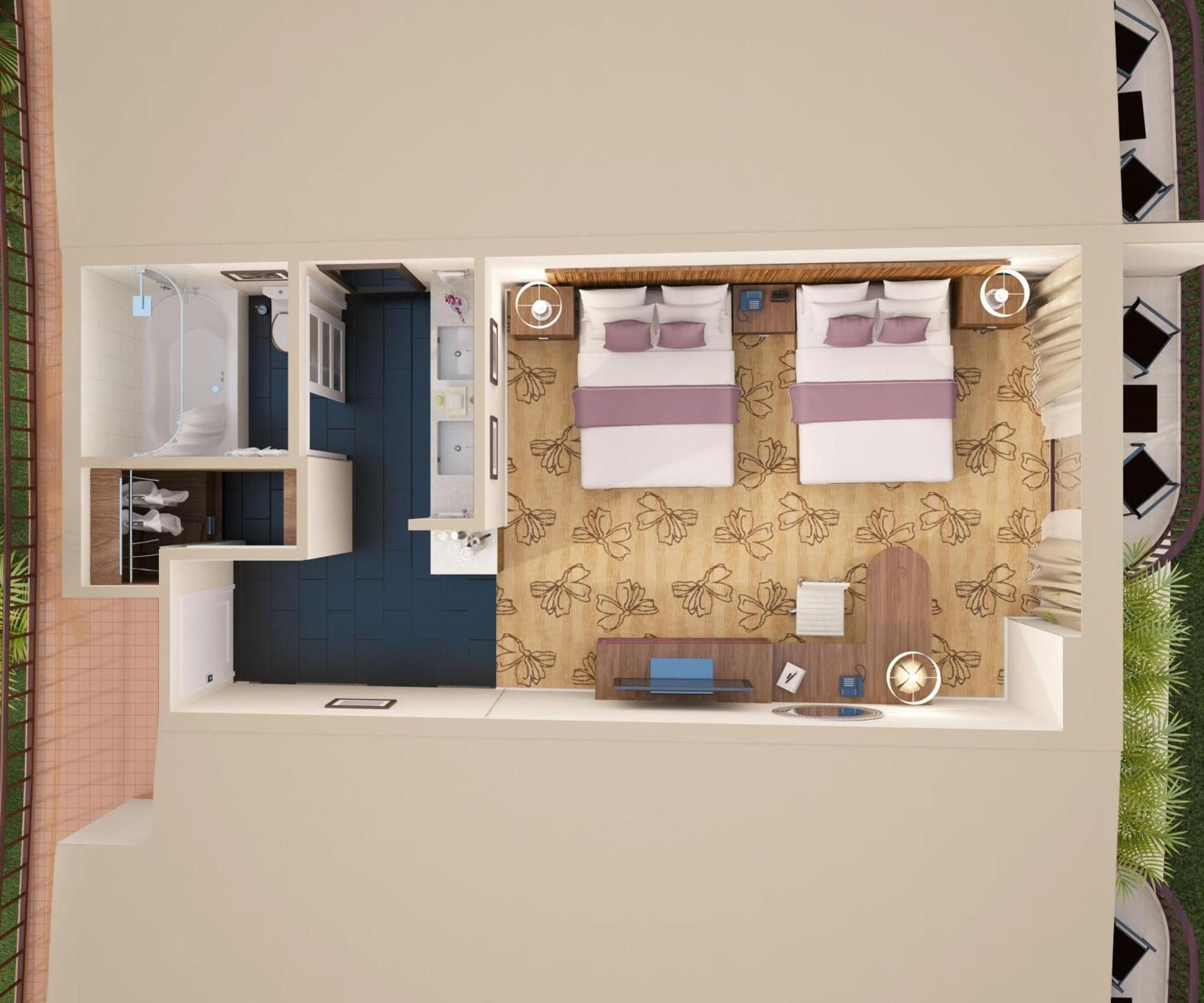 Queen Room with Ocean View - Mobility Accessible