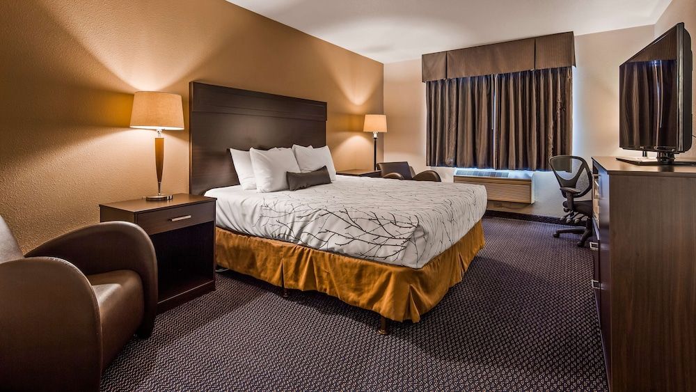 SureStay Plus Hotel by Best Western Post Falls Standard Room, 1 King Bed, Non Smoking, Refrigerator & Microwave (Pet Friendly)