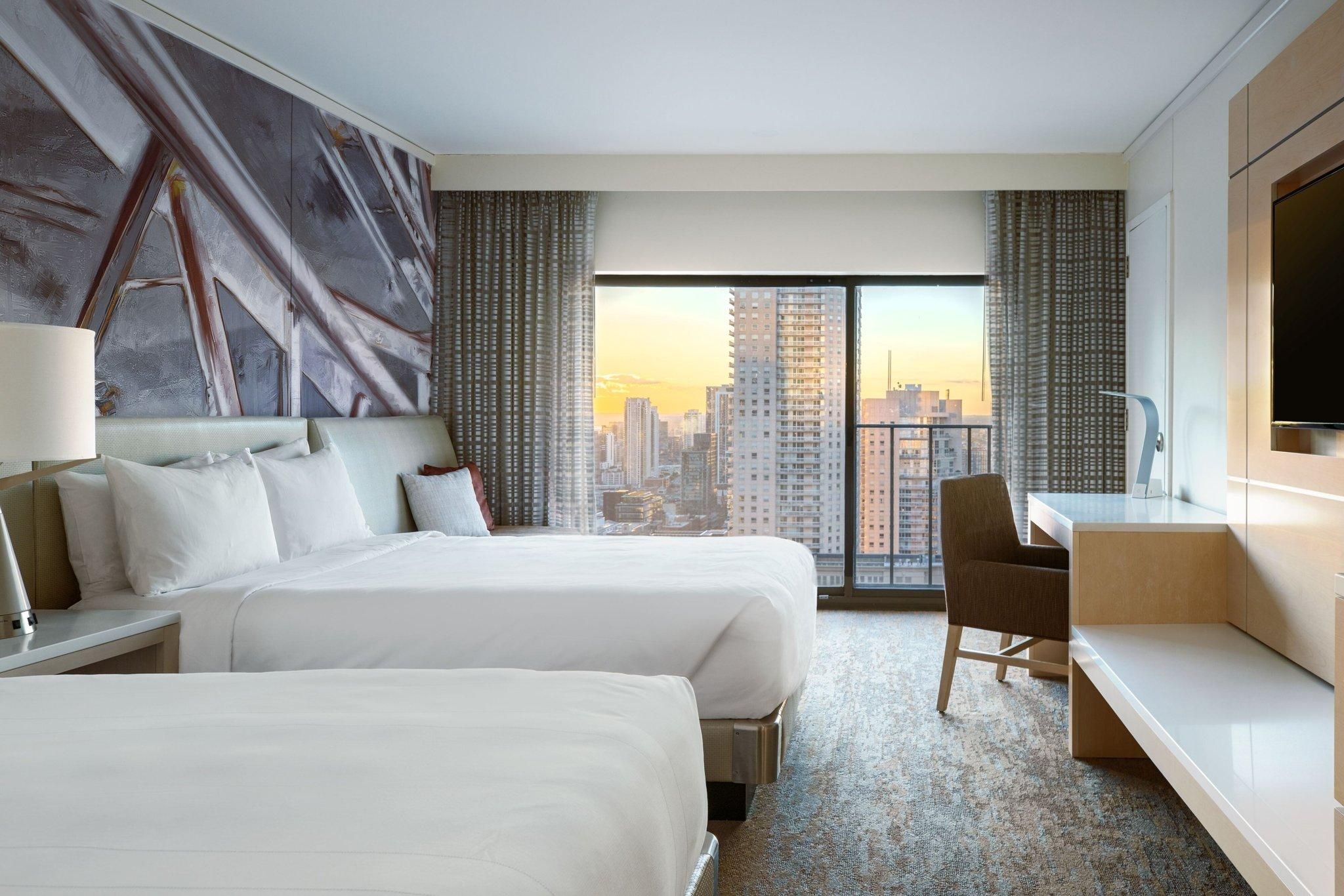 Club 2 Double, High Floor, Club Level, Guest Room, 2 Double, City View, High Floor