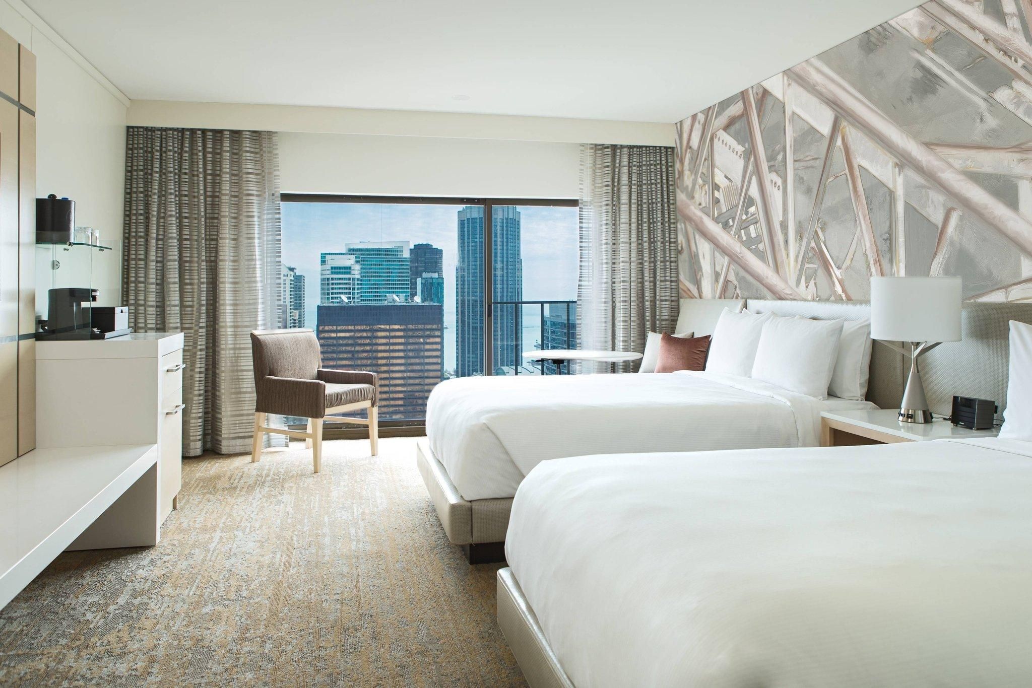 Club 2 Double, High Floor, Club Level, Guest Room, 2 Double, City View, High Floor