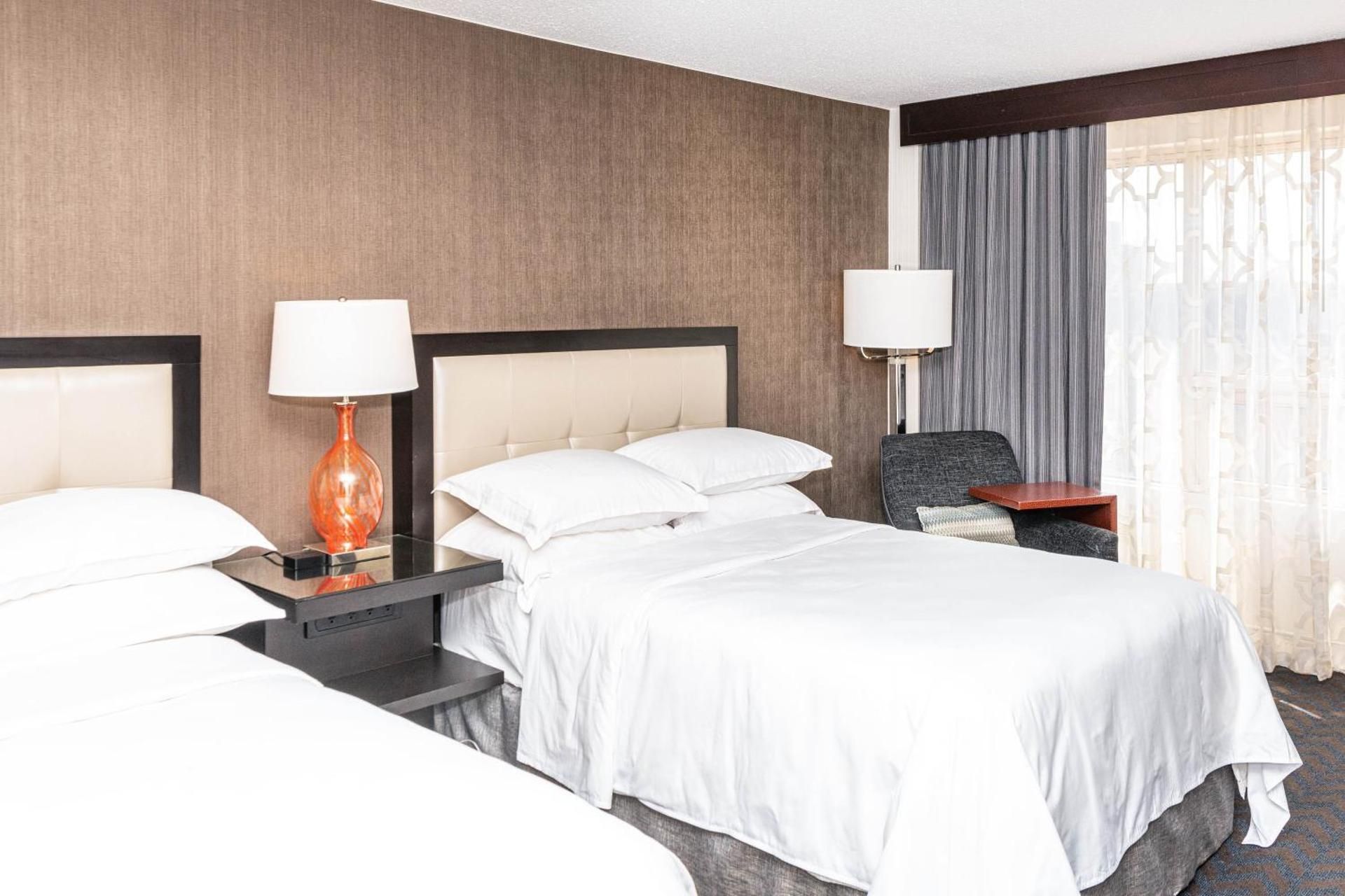 Traditional Double Room with Two Double Beds - Hearing Accessible