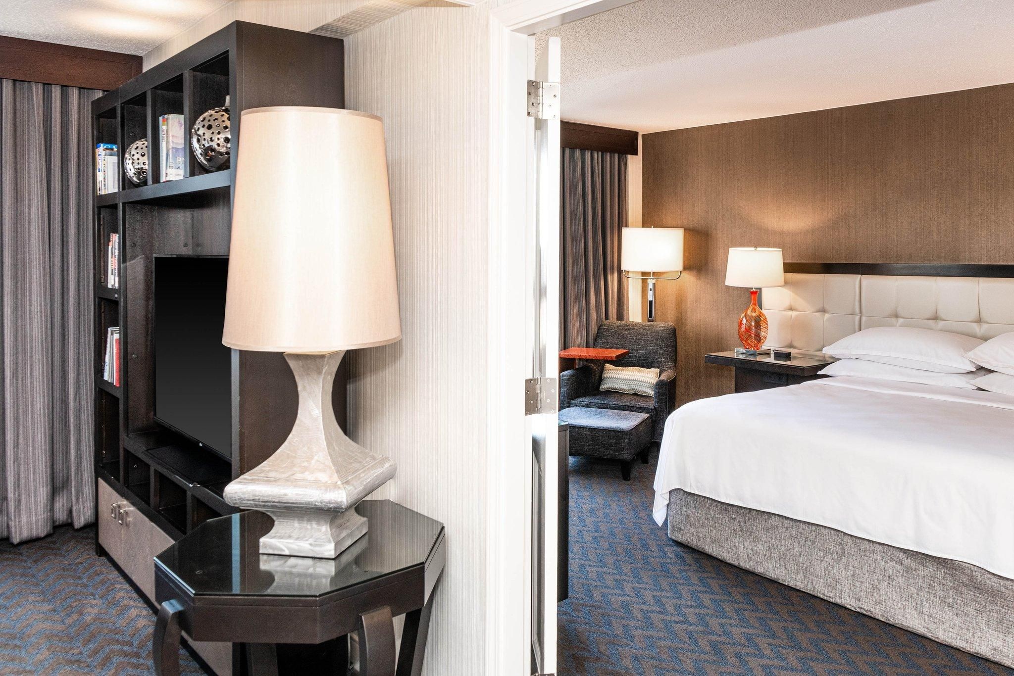 Executive Suite, 1 King, Sofa bed, City view