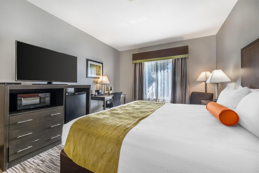 Standard Room, 1 King Bed, Non Smoking, Refrigerator & Microwave