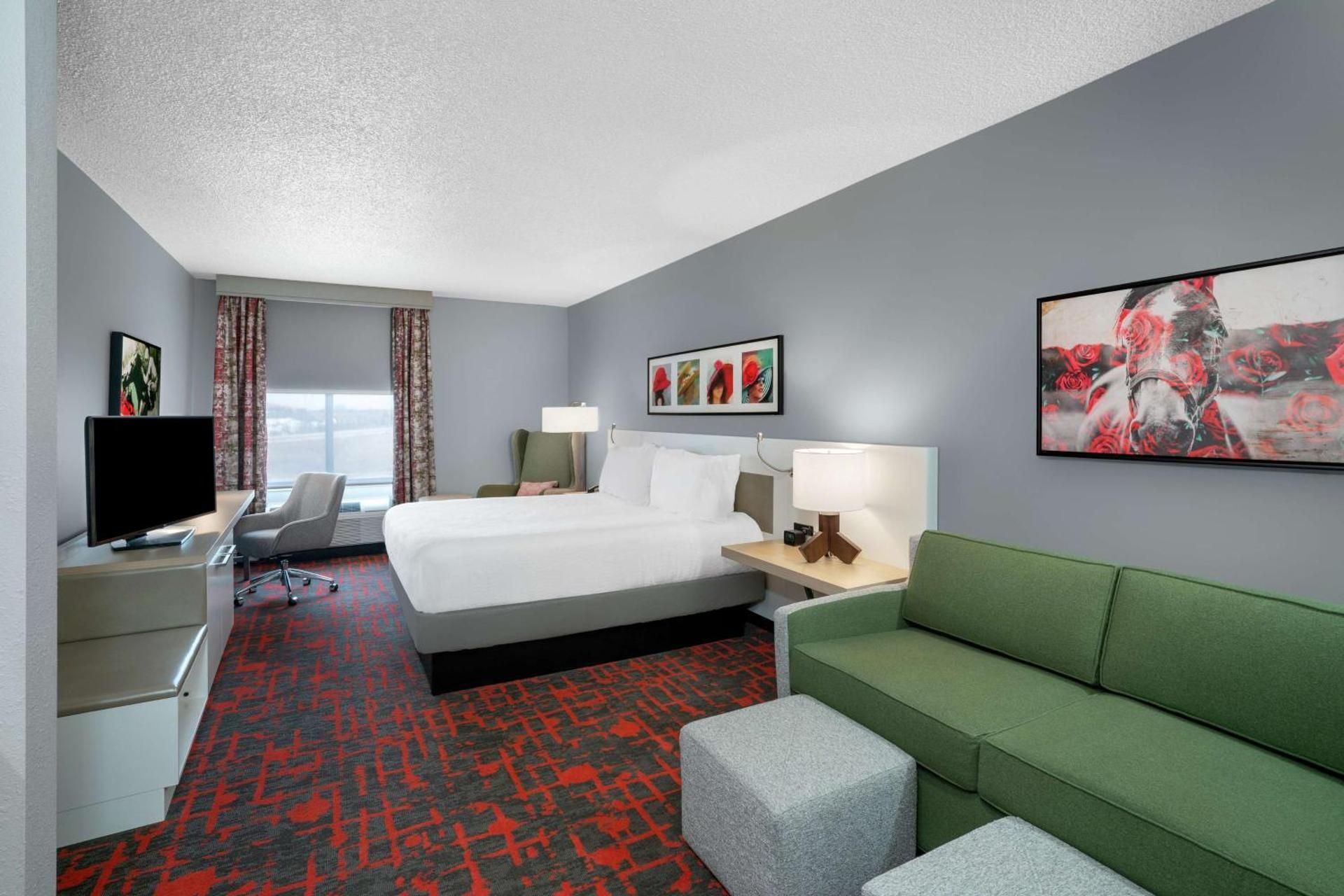 1 KING BED WITH SOFABED