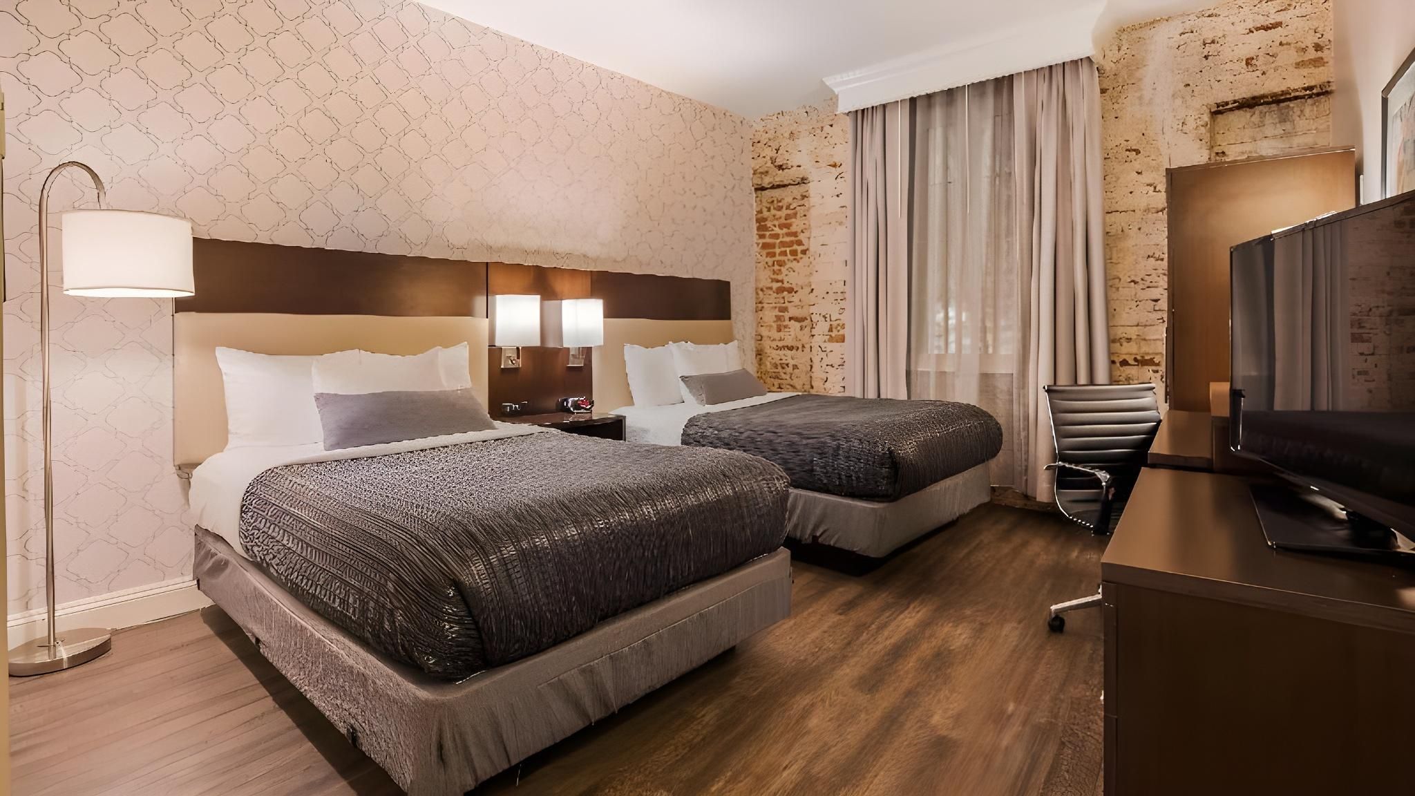 2 Double Beds, Non-Smoking, No Window In Room, Whirlpool, High Speed Internet Access, Safe, Coffee M
