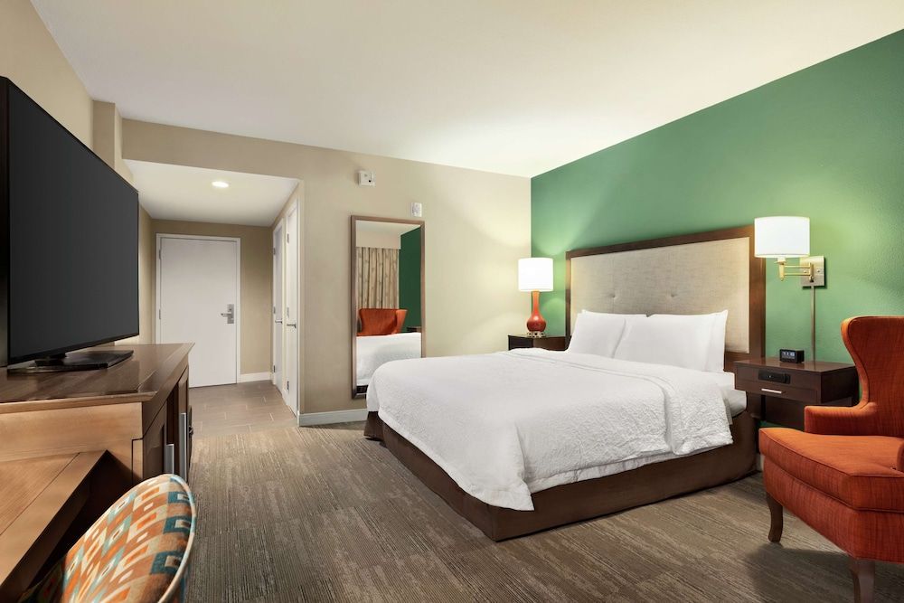 King bed with accessible shower