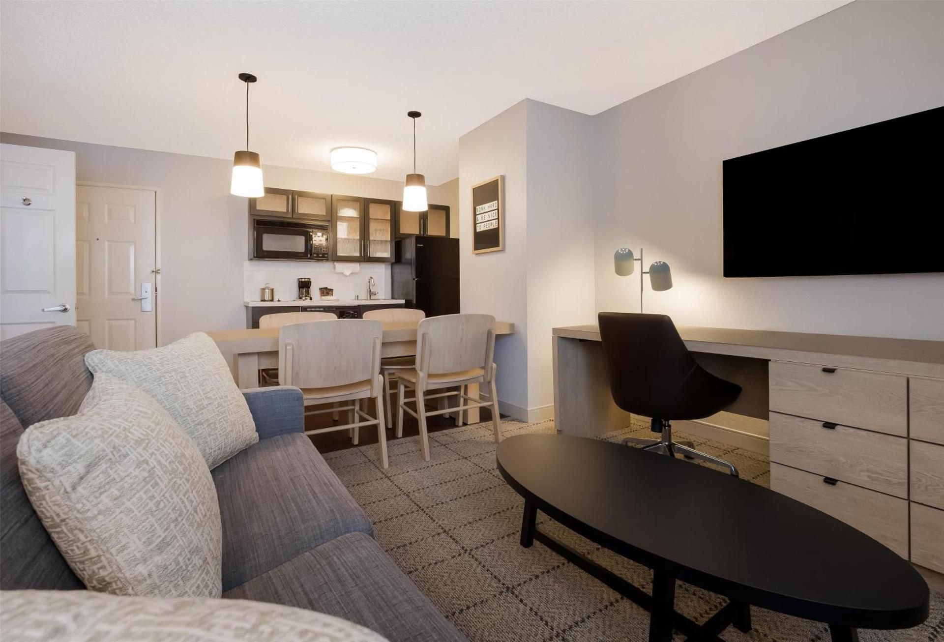 Mobility Accessible One Bedroom Suite Queen Roll-In Shower