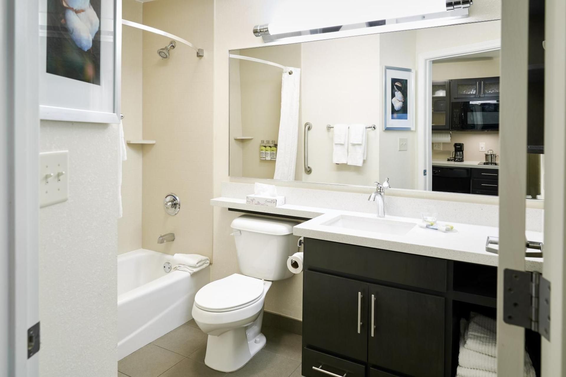 Mobility Accessible One Bedroom Suite Queen Roll-In Shower