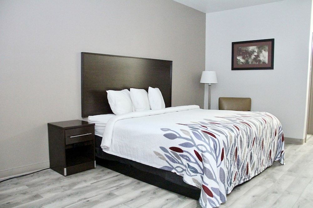 Red Roof Inn & Suites Lake Orion/ Auburn Hills Deluxe Room, 1 King Bed, Accessible, Non Smoking (Roll-In Shower)