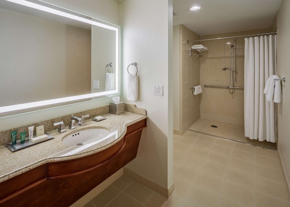 One King Bed, Roll In Shower