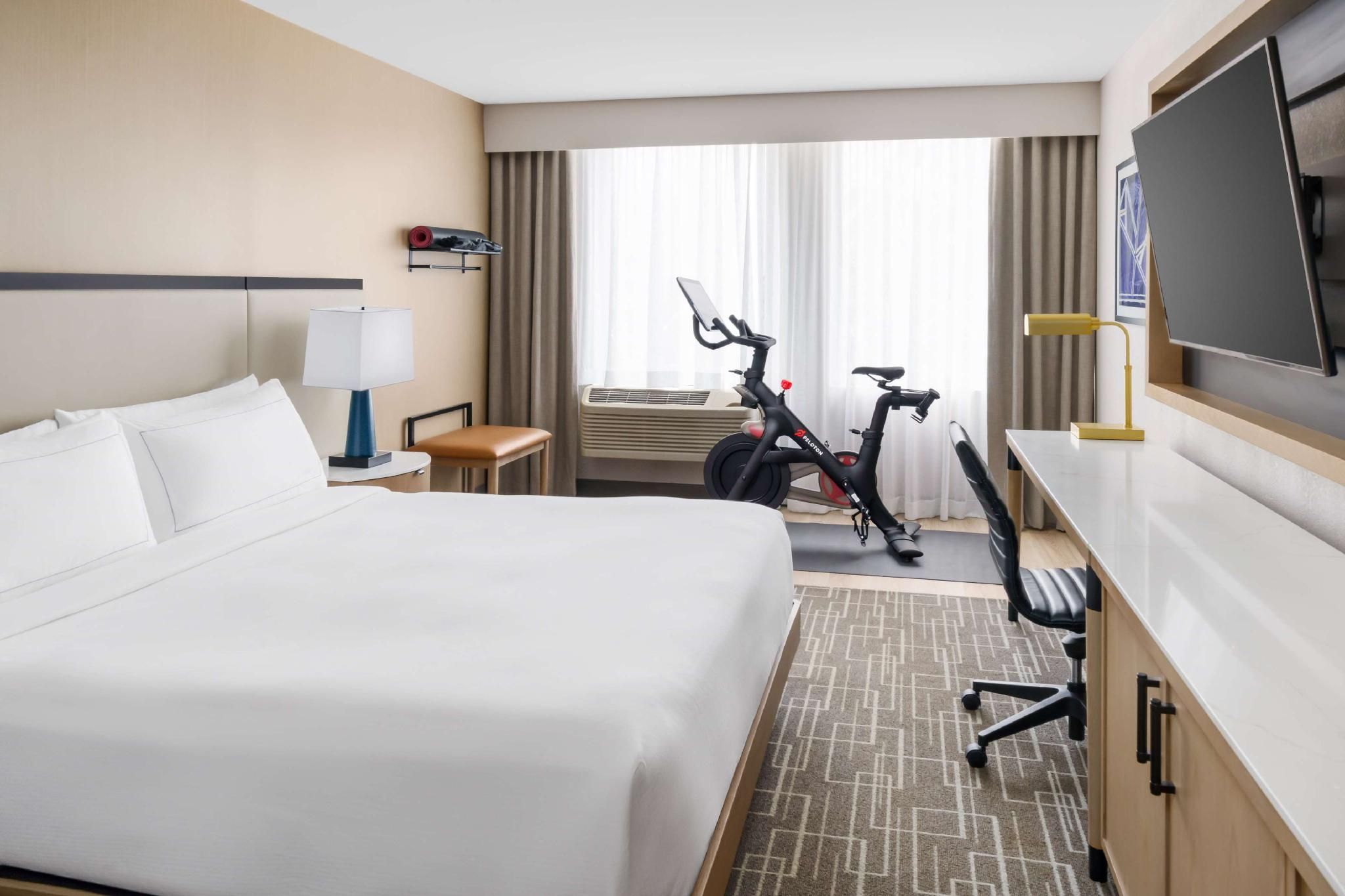 1 King Bed Room With Peloton Bike