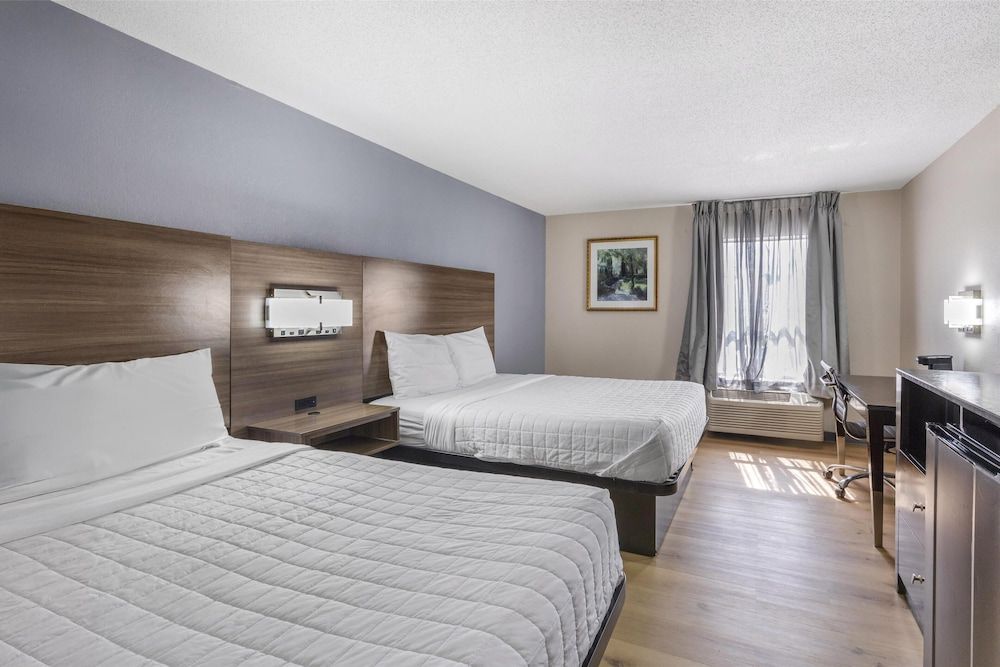 Standard Room, 2 Double Beds, Non Smoking, Refrigerator & Microwave