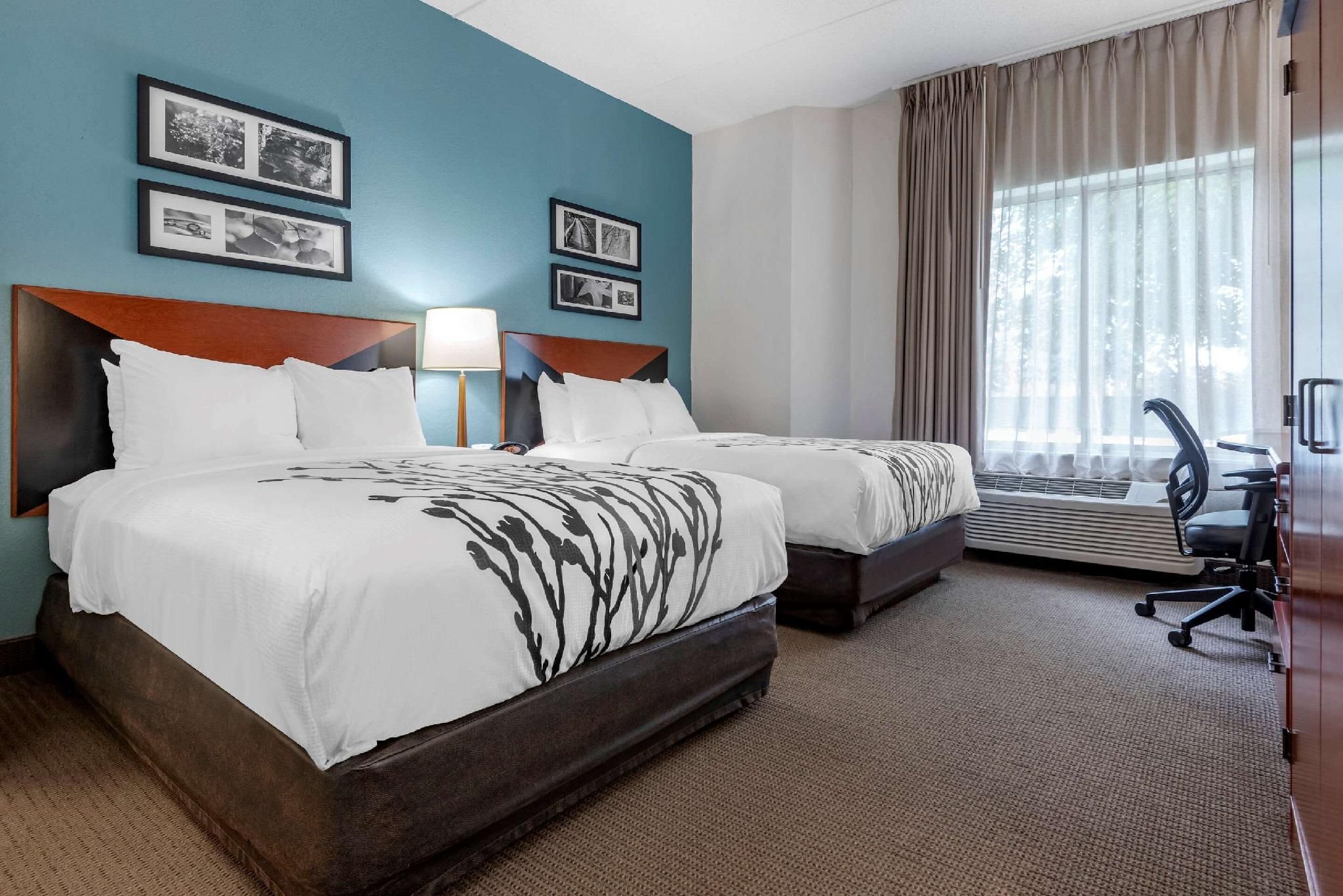 2 Double Beds, No Smoking