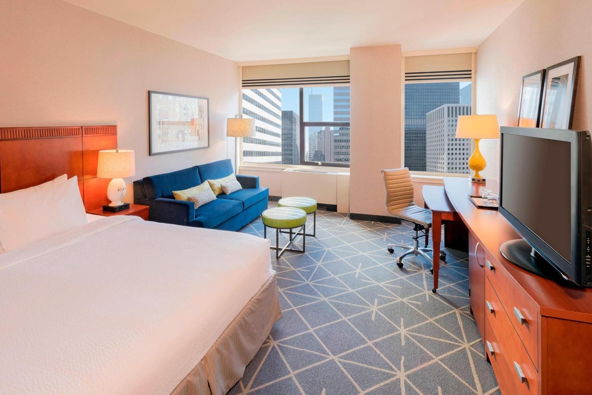 Large King Room - Mobility and Hearing Accessible with Roll-in Shower