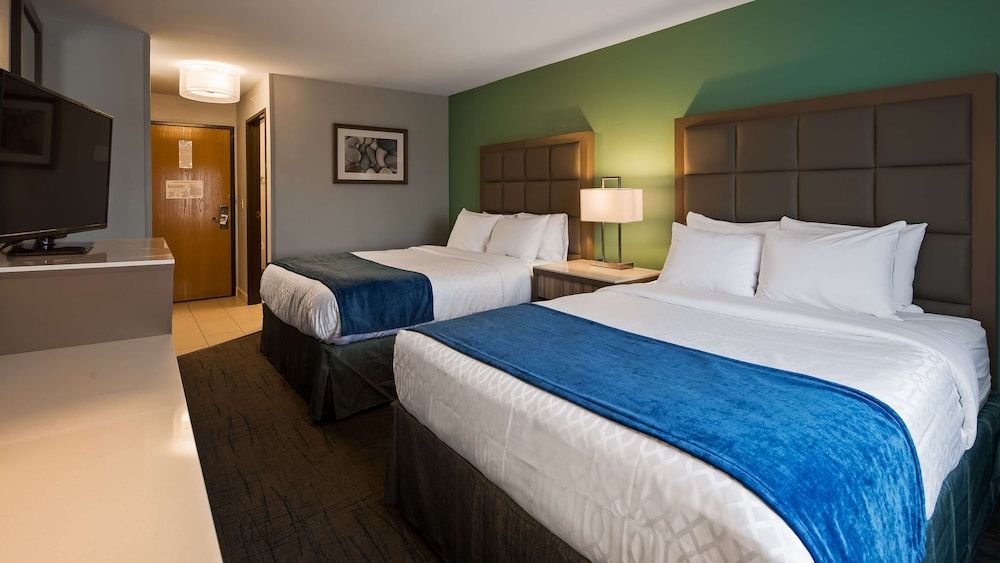 Standard Room, 2 Queen Beds, Non Smoking, Refrigerator & Microwave