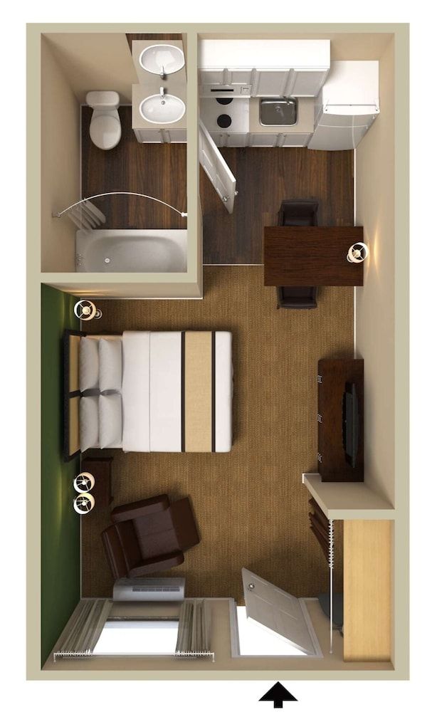 Extended Stay America Suites Portland Beaverton Studio, 1 Queen Bed, Accessible, Non Smoking